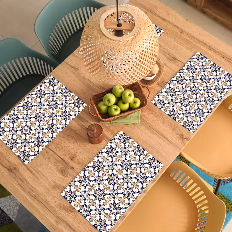 Placemat - 6 stuks - Klassiek - Patroon - Kleurrijk — 3