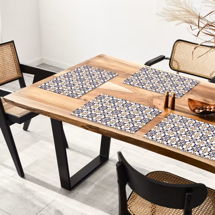 Placemat - 6 stuks - Klassiek - Patroon - Kleurrijk — 4