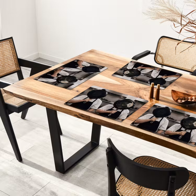 Placemat - 6 stuks - Koks - Koekenpannen - Keuken — 4
