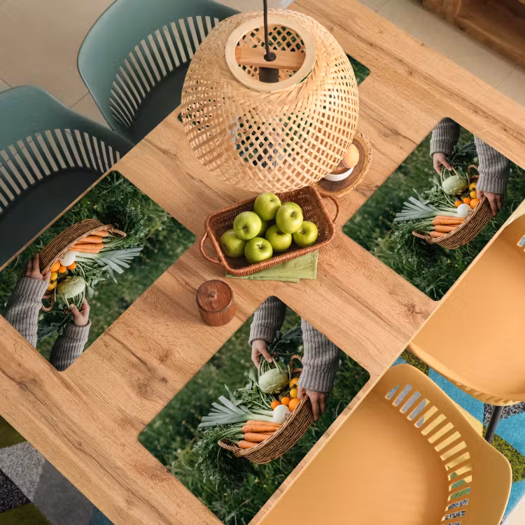 Placemat - 6 stuks - Veld - Groenten - Biologisch - Oogst — 3