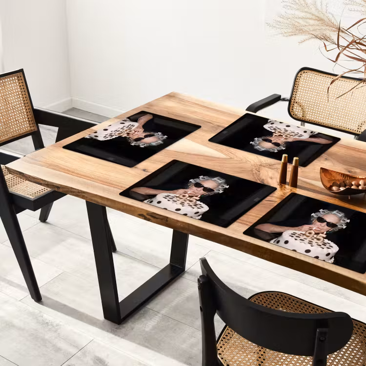 Placemat - 6 stuks - Verjaardag - Krulspeld - Oma — 4