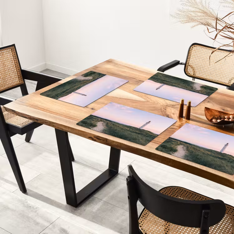 Placemat - 6 stuks - Vuurtoren - Duinlandschap - Zee — 4