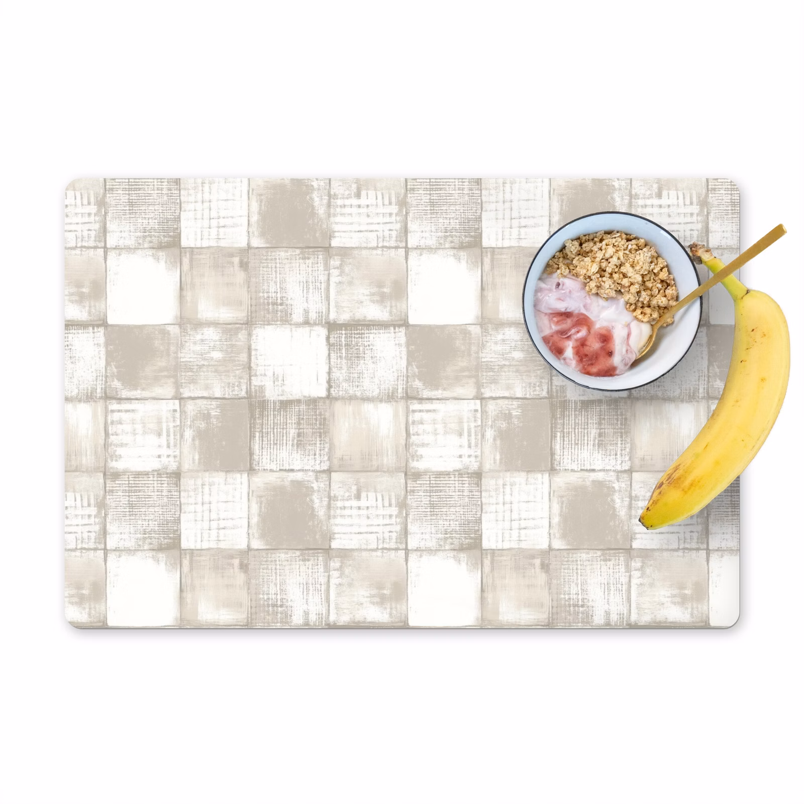Placemat - 6 stuks - Tegel - Patroon - Verweerd — 1