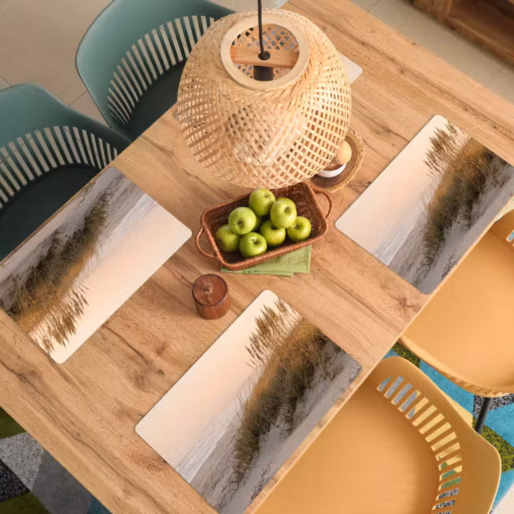 Placemat - 6 stuks - Duinlandschap - Zonsondergang - Strand — 3