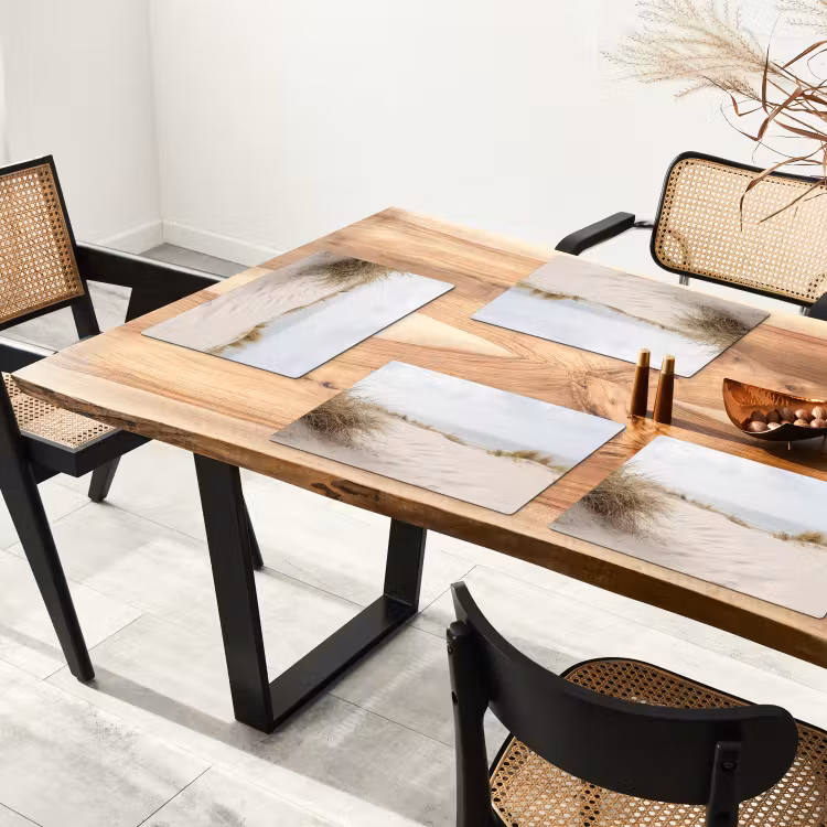Placemat - 6 stuks - Wolken - Duinlandschap - Zand — 4