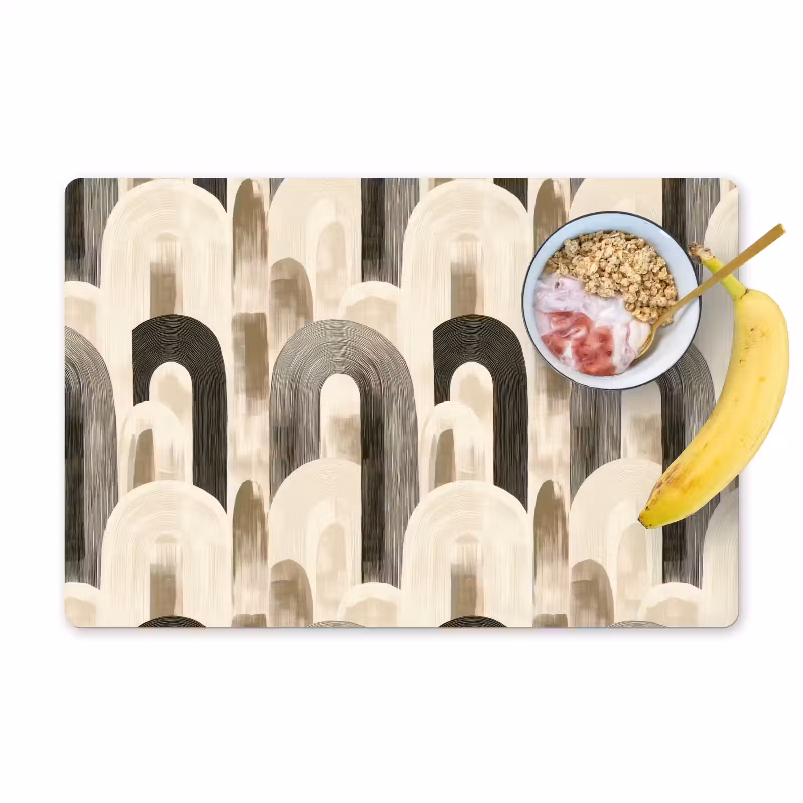 Placemat - 6 stuks - Abstract - Patroon - Bogen — 1