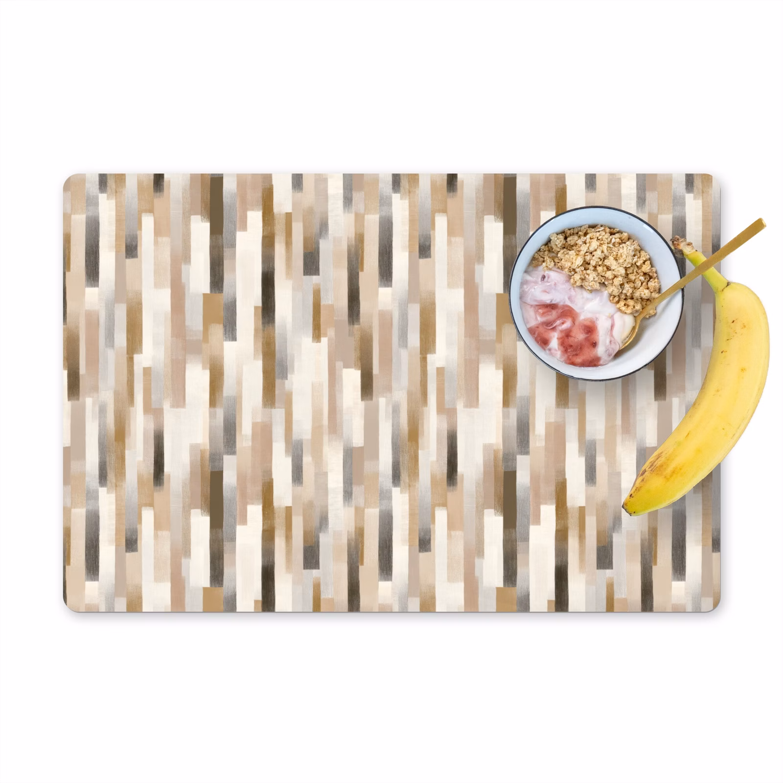 Placemat - 6 stuks - Abstract - Patroon - Kwaststreken — 1