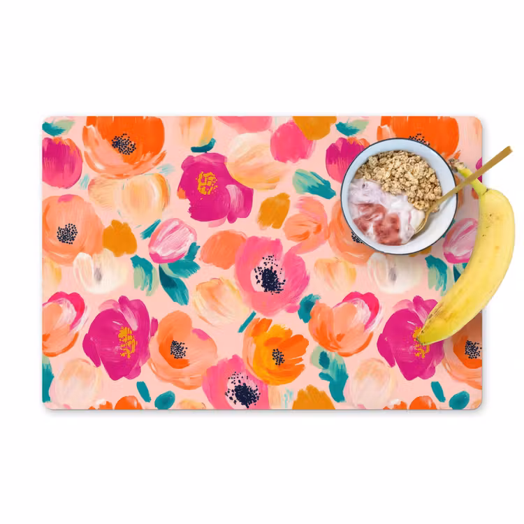 Placemat - 6 stuks - Bloesems - Vrolijk - Kleurrijk — 1