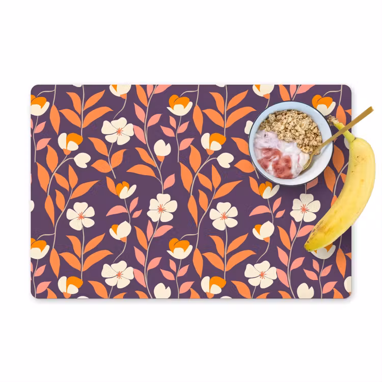 Placemat - 6 stuks - Boho - Vintage - Paars — 1