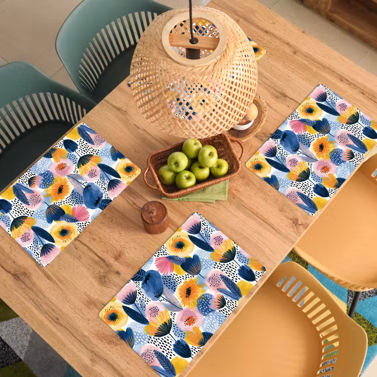 Placemat - 6 stuks - Creatief - Patroon - Kleurrijk — 3