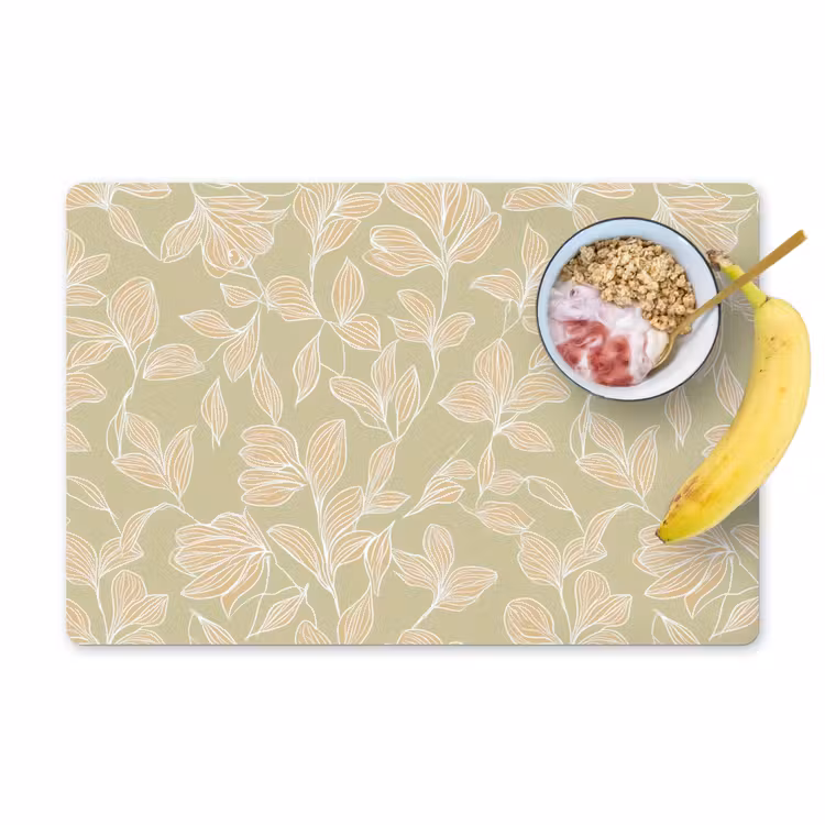 Placemat - 6 stuks - Organisch - Subtiel - Groen — 1
