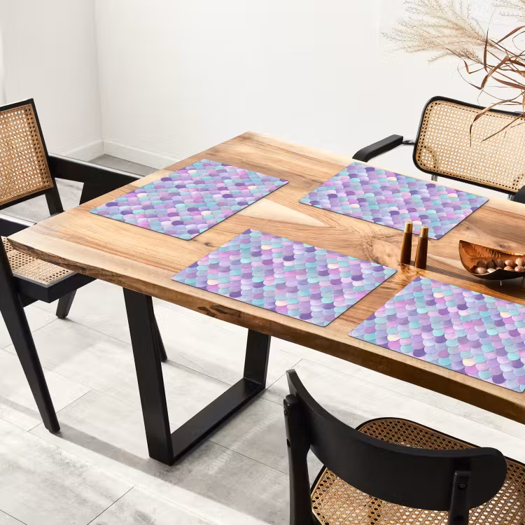 Placemat - 6 stuks - Dromerig - Zeemeermin - Pastel — 4