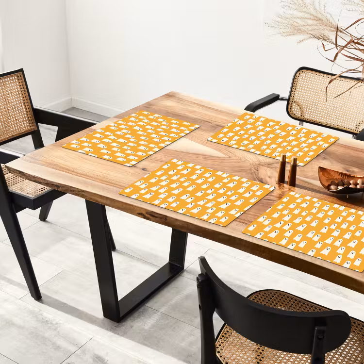 Placemat - 6 stuks - Halloween - Spookjes - Oker — 4