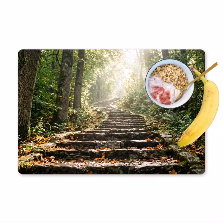 Placemat - 6 stuks - Stenen - Trap - Bos - Natuur — 1