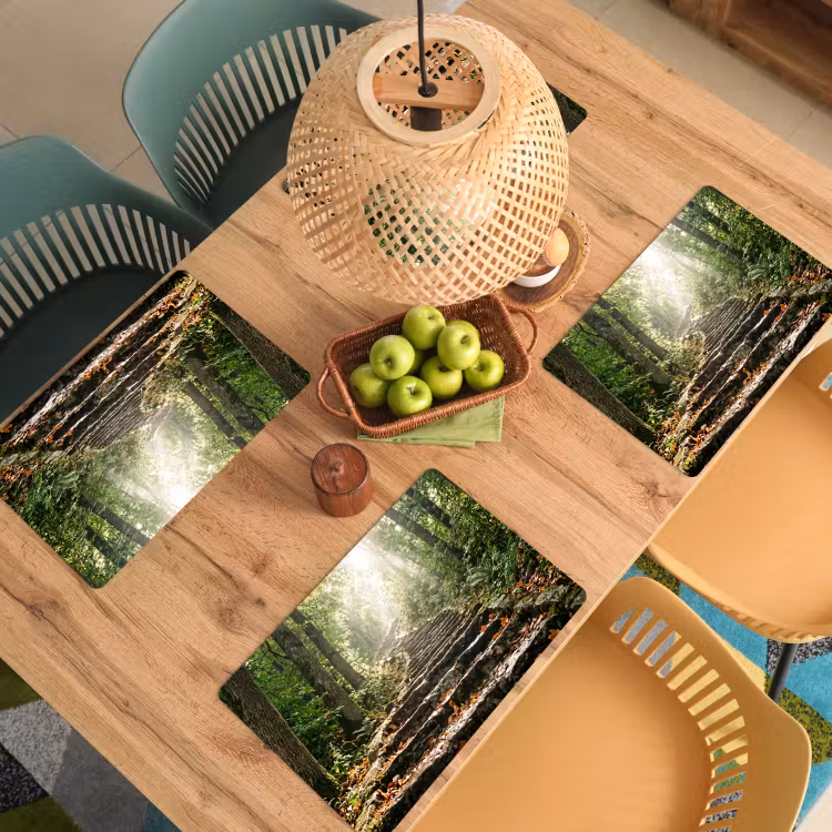 Placemat - 6 stuks - Stenen - Trap - Bos - Natuur — 3