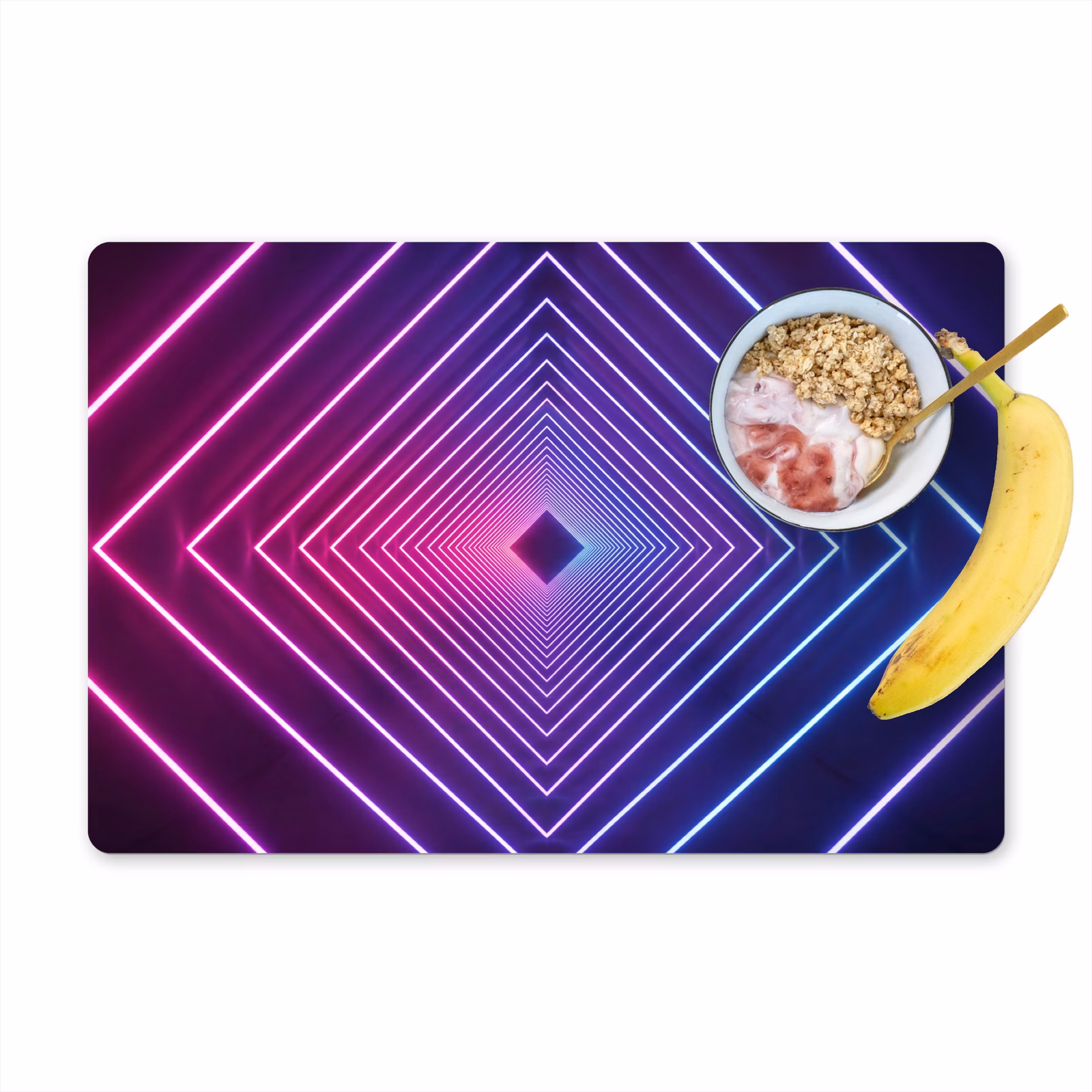 Placemat - 6 stuks - Driedimensionaal - Tunnel - Ruimte — 1