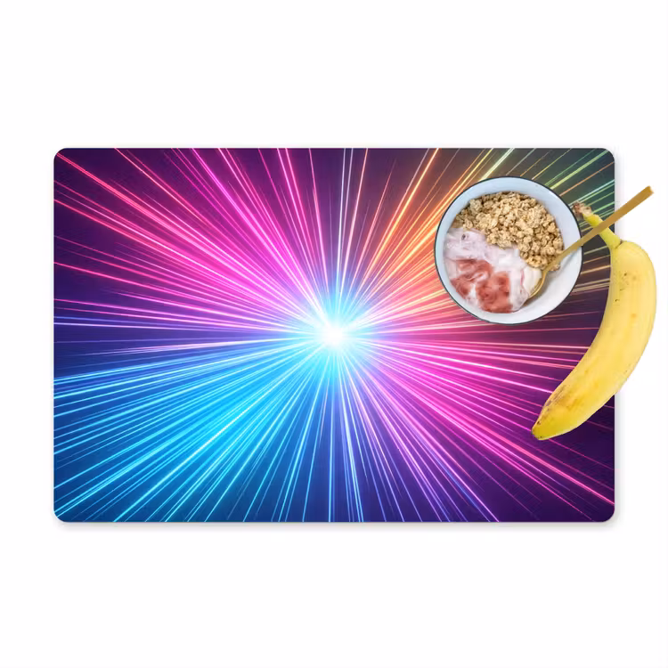 Placemat - 6 stuks - Abstract - Light - Burst - Modern - Colorful — 1