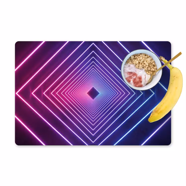 Placemat - 6 stuks - Driedimensionaal - Tunnel - Ruimte — 1
