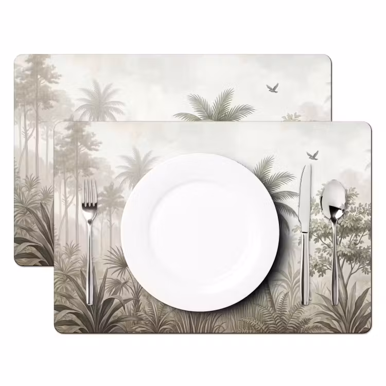 Placemat - 6 stuks - Jungle - Palmbomen - Natuur — 2