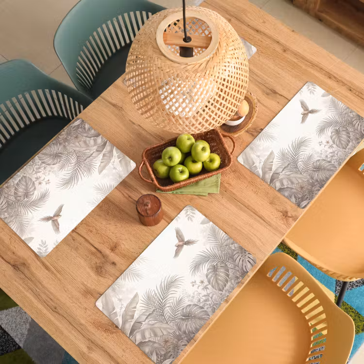 Placemat - 6 stuks - Papagaai - Jungle - Tropisch — 3