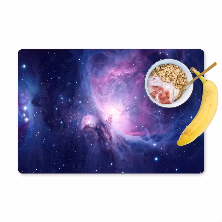 Placemat - 6 stuks - Ruimte - Sterren - Kleurrijk — 1