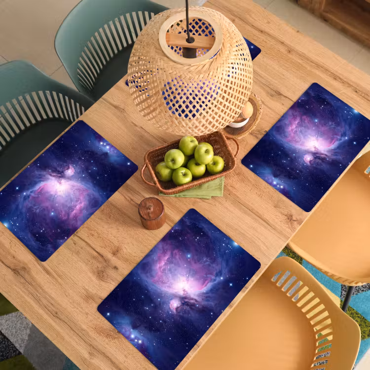Placemat - 6 stuks - Ruimte - Sterren - Kleurrijk — 3