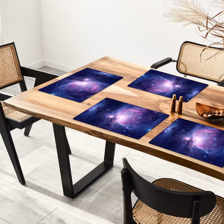 Placemat - 6 stuks - Ruimte - Sterren - Kleurrijk — 4