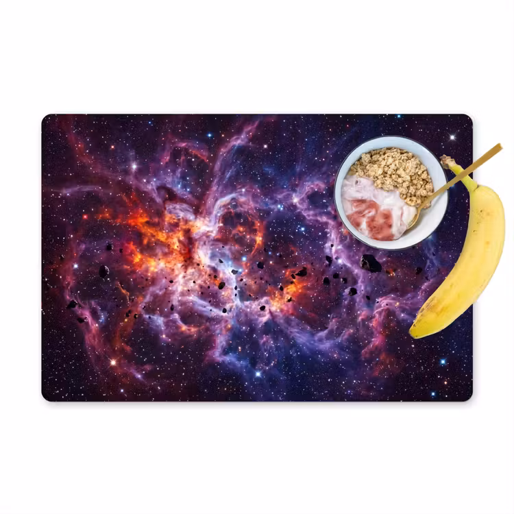 Placemat - 6 stuks - Space - Stars - Abstract - Colorful — 1