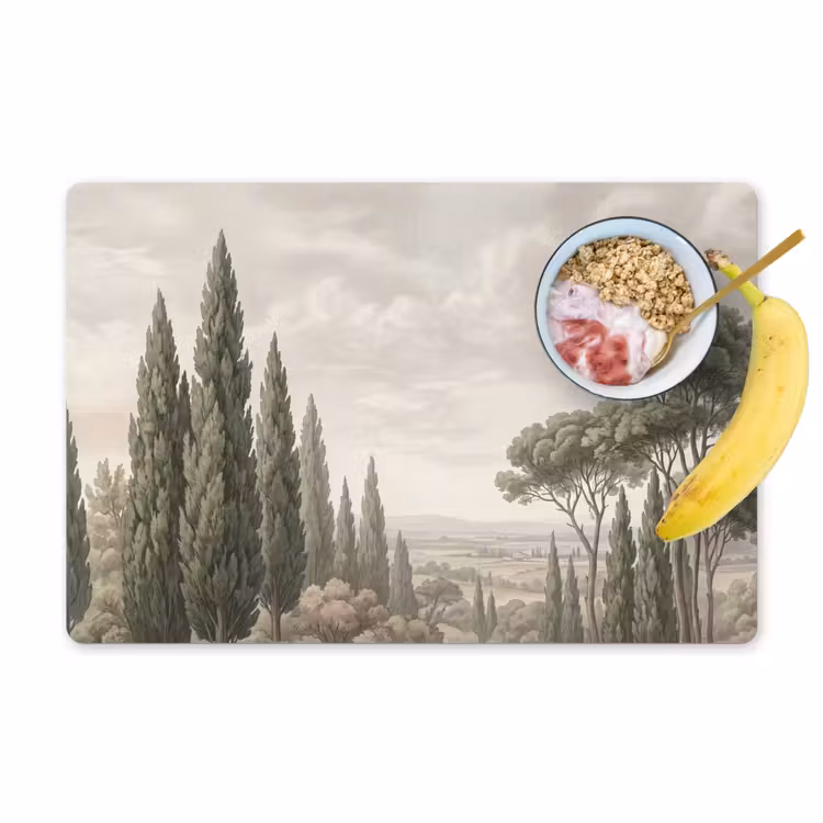 Placemat - 6 stuks - Vallei - Bos - Natuur - Groen — 1