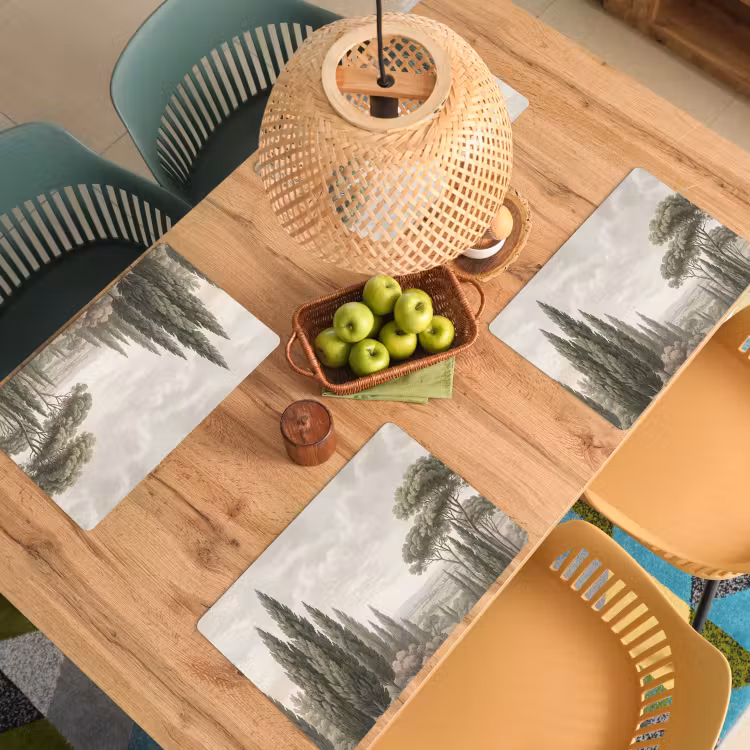 Placemat - 6 stuks - Vallei - Bos - Natuur - Groen — 3