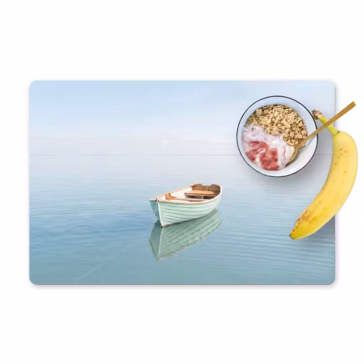 Placemat - 6 stuks - Minimalistisch - Boot - Zee — 1