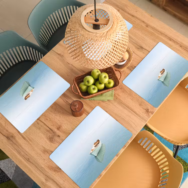 Placemat - 6 stuks - Minimalistisch - Boot - Zee — 3