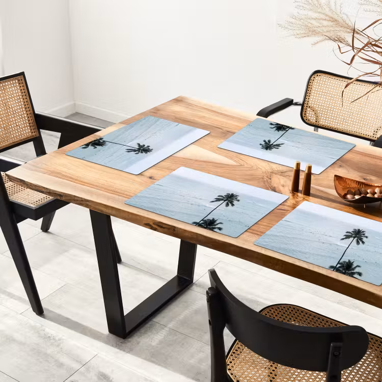 Placemat - 6 stuks - Oceaan - Palmbomen - Surfers — 4