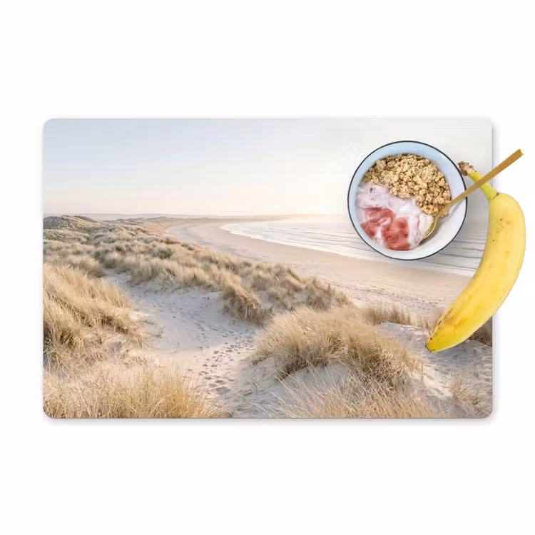 Placemat - 6 stuks - Duinen - Strand - Beige — 1