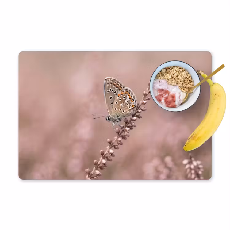 Placemat - 6 stuks - Lavendel - Vlinder - Paars — 1