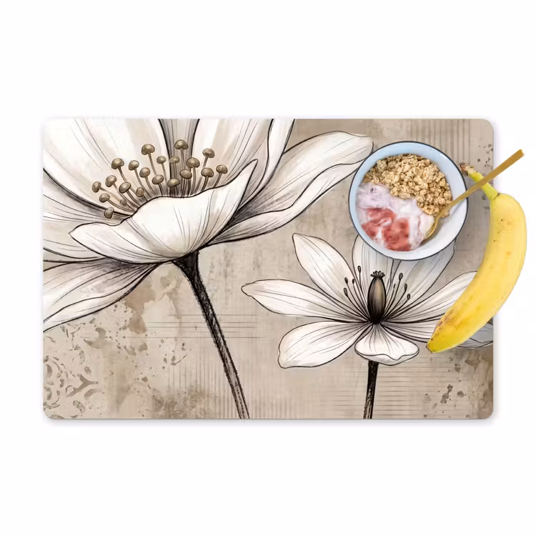 Placemat - 6 stuks - Modern - Design - Wit — 1