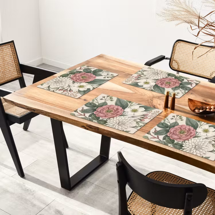 Placemat - 6 stuks - Romantisch - Design - Kleurrijk — 4