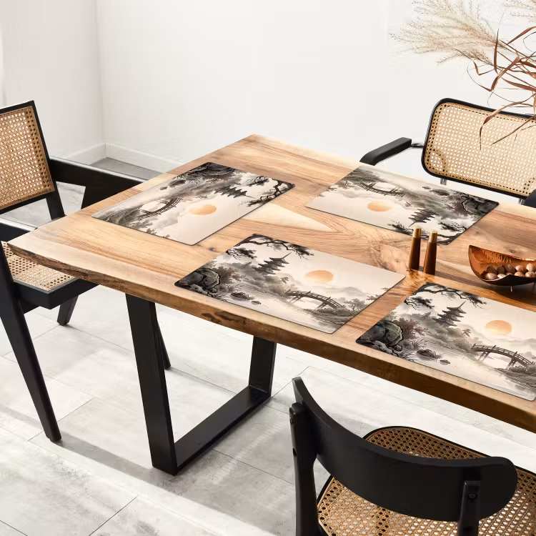 Placemat - 6 stuks - Azië - Landschap - Kleurrijk — 4