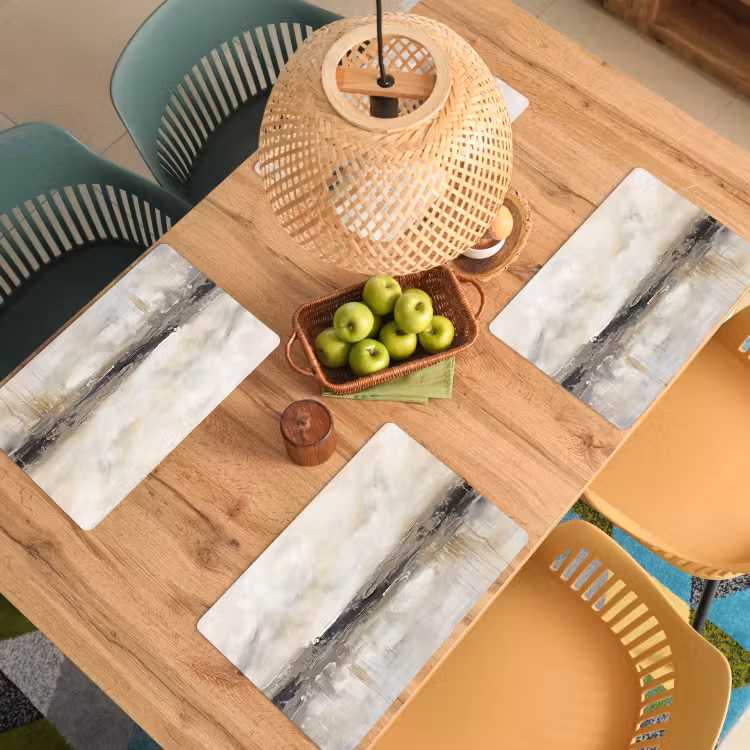 Placemat - 6 stuks - Landschap - Horizon - Natuur - Abstract - Neutraal — 3