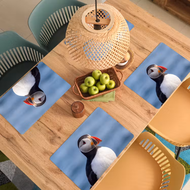 Placemat - 6 stuks - Papegaaiduiker - Portret - Natuur — 3