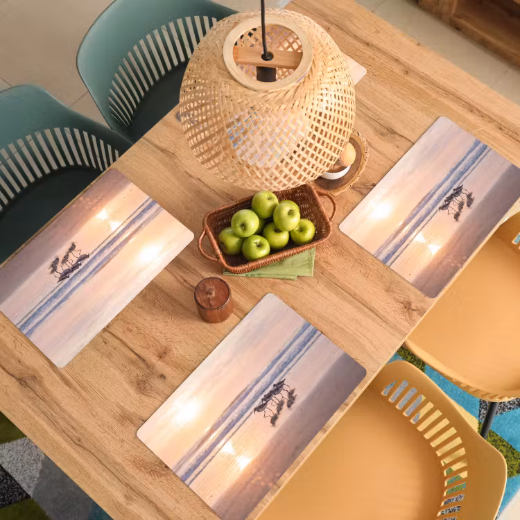 Placemat - 6 stuks - Zee - Vogels - Strand — 3