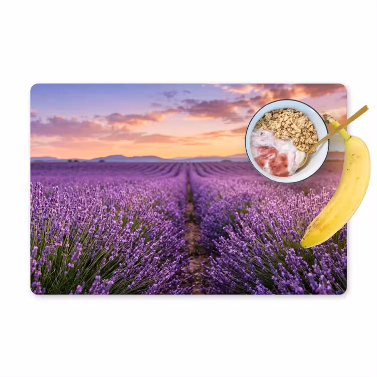 Placemat - 6 stuks - Lavendel - Veld - Natuur - Paars — 1