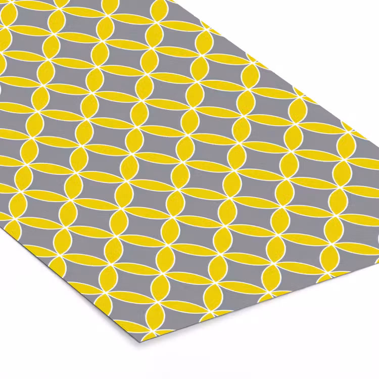 Poster met lijst - Geometrisch - Cirkels - Modern - Grijs - Geel — 7