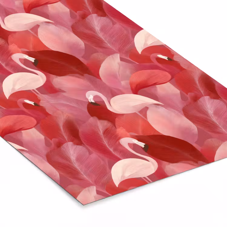 Poster met lijst - Flamingo - Botanisch - Elegant - Roze - Rood — 7