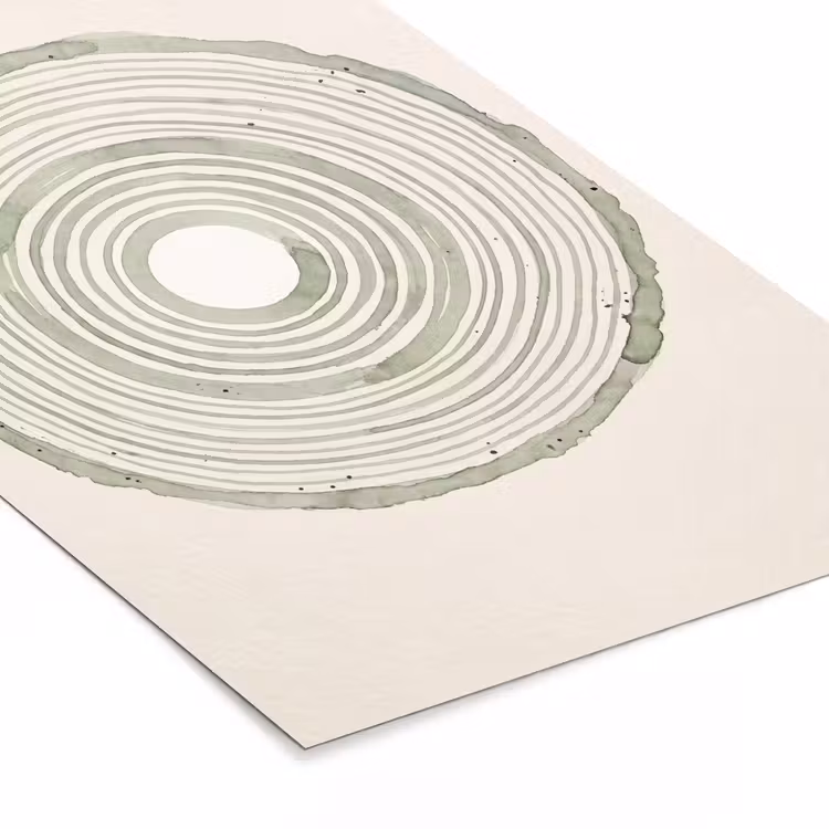 Poster met lijst - Abstractie - Cirkels - Waterverf - Groen - Modern — 7