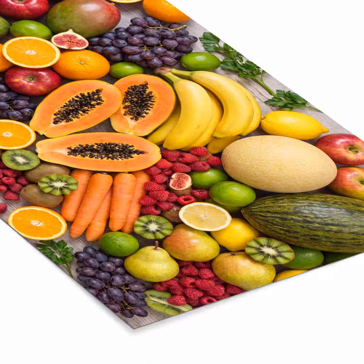 Poster met lijst - Eten - Fruit - Groenten - Vers - Kleurrijk — 7