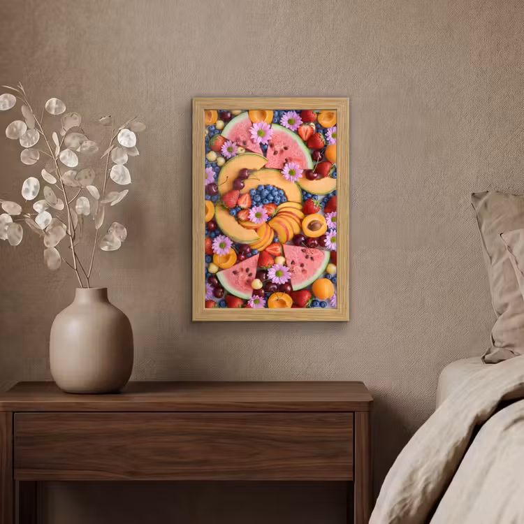 Poster met lijst - Eten - Fruit - Zomer - Kleurrijk — 4