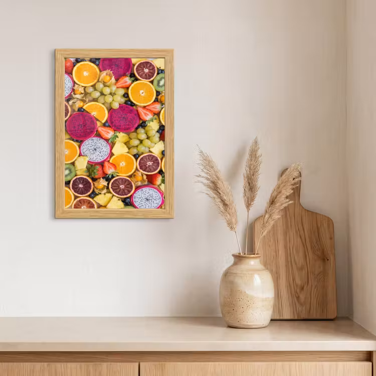 Poster met lijst - Fruit - Assortiment - Kleurrijk - Gezondheid — 3