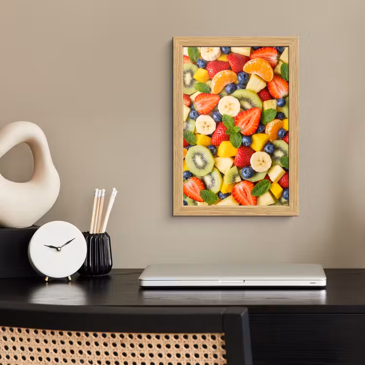 Poster met lijst - Fruit - Plakjes - Eten - Kleurrijk — 2