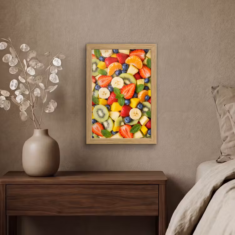 Poster met lijst - Fruit - Plakjes - Eten - Kleurrijk — 4
